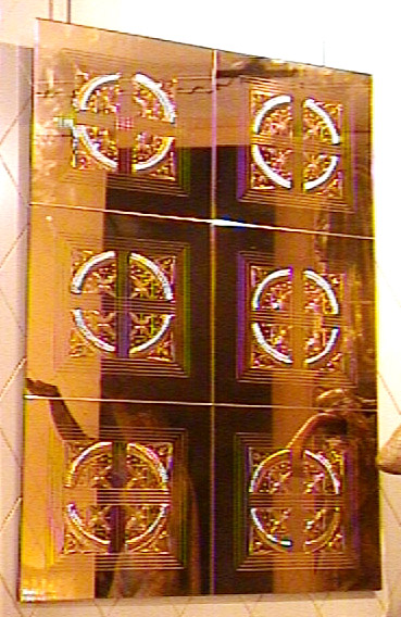 Specchio con Art Decò Fontana arte croci del XX Secolo Opera d'arte esemplare - Robertaebasta® Art Gallery opere d’arte esclusive.